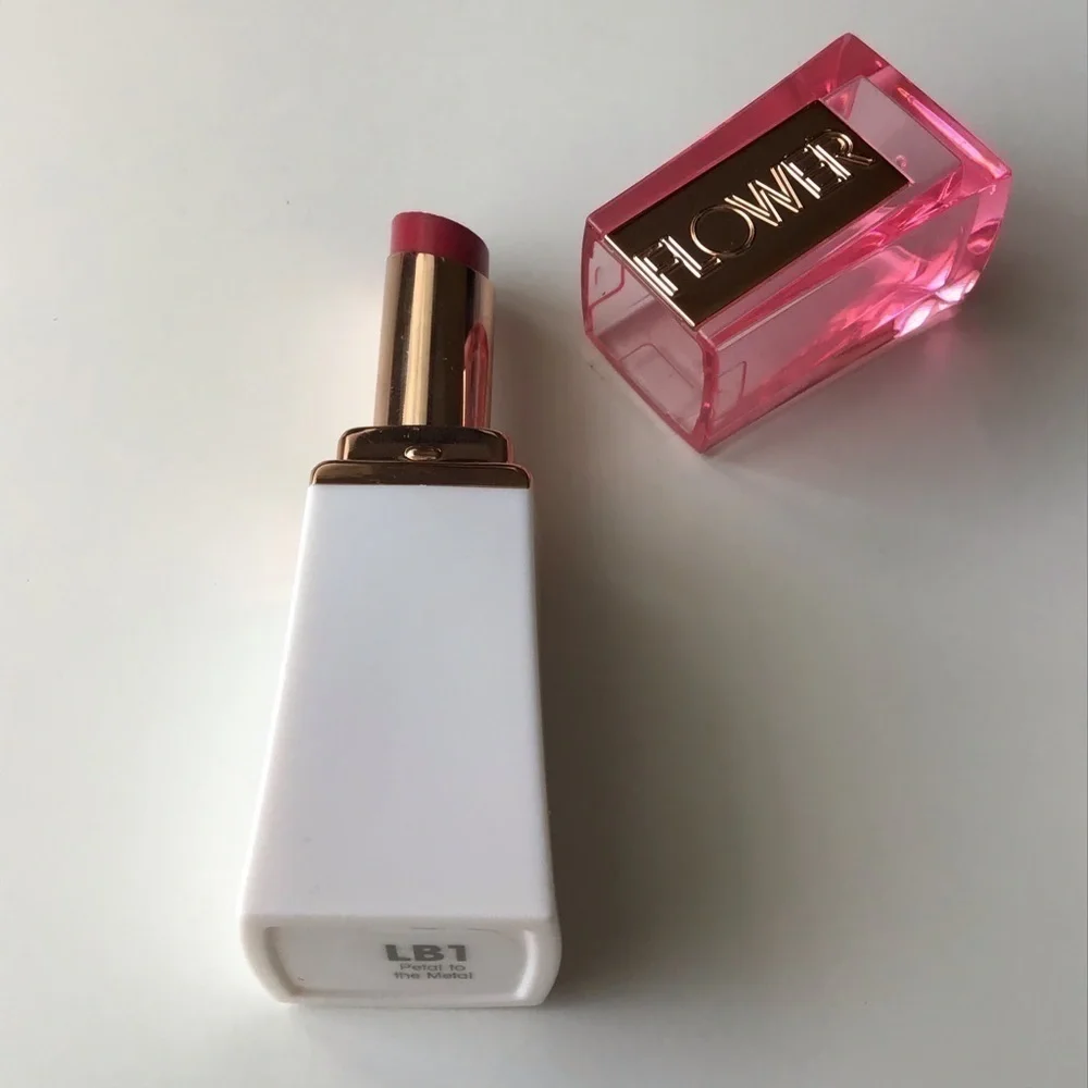 FLOWER Lipstick by Drew NEW Petal to the Metal LB1 Berry Pink Lip Butter Pretty